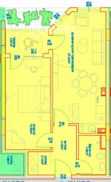 Двустаен апартамент, Бургас, Мадика, 674828, Снимка 1
