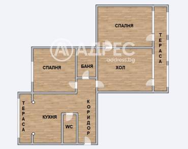 Тристаен апартамент, Варна, Цветен квартал, 685829, Снимка 1