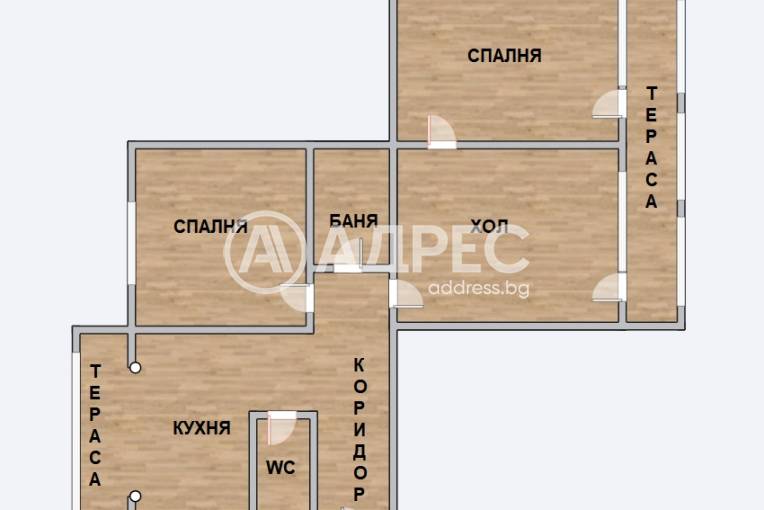 Тристаен апартамент, Варна, Цветен квартал, 685829, Снимка 1