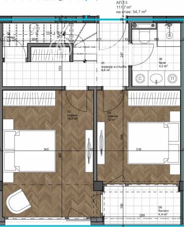Тристаен апартамент, Варна, к.к. Св.Св. Константин и Елена, 657832, Снимка 1