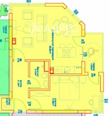 Двустаен апартамент, Бургас, Мадика, 674833, Снимка 1