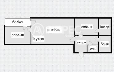 Тристаен апартамент, София, Левски, 636835, Снимка 1