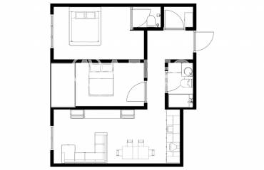 Тристаен апартамент, София, 669835, Снимка 1