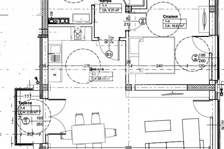 Двустаен апартамент, София, Оборище, 652837, Снимка 4