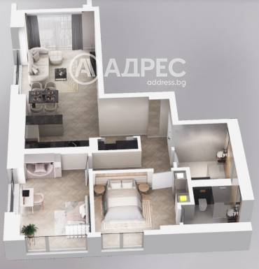 Тристаен апартамент, София, Лозенец, 660841, Снимка 1