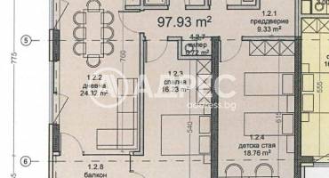 Тристаен апартамент, Варна, Владислав Варненчик, 681841, Снимка 2