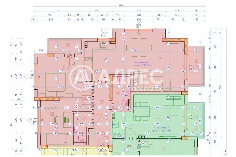 Тристаен апартамент, Благоевград, Стадиона, 652842, Снимка 3