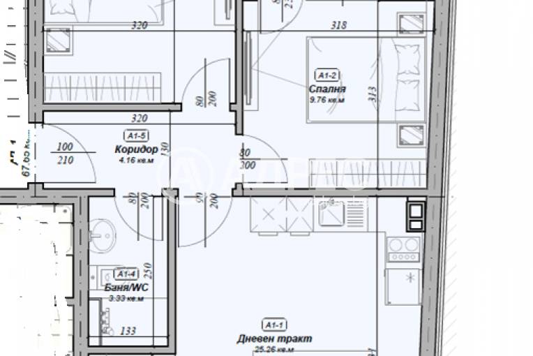 Тристаен апартамент, Варна, Погребите, 683842, Снимка 2