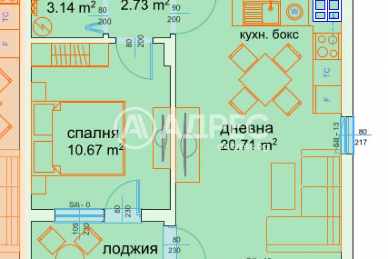 Двустаен апартамент, Варна, м-ст Пчелина, 612846, Снимка 5