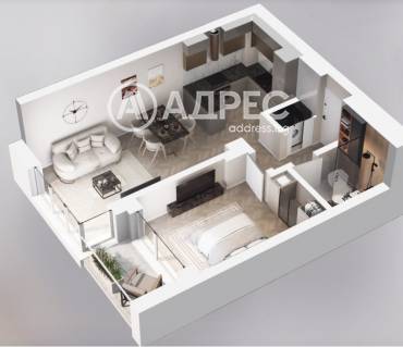 Двустаен апартамент, София, Лозенец, 660846, Снимка 1