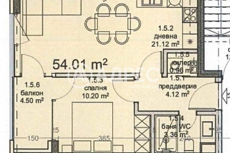 Двустаен апартамент, Варна, Владислав Варненчик, 681847, Снимка 2