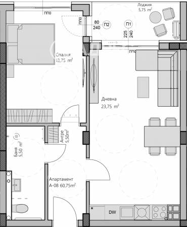Двустаен апартамент, Пловдив, Христо Смирненски, 670850, Снимка 1
