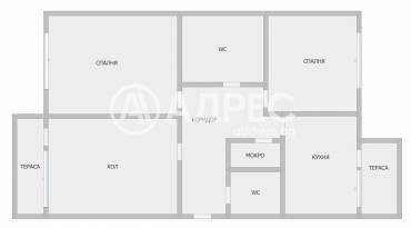 Тристаен апартамент, Стара Загора, Железник- запад, 662854, Снимка 1