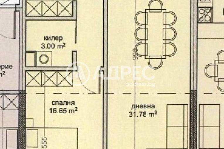 Двустаен апартамент, Варна, Владислав Варненчик, 681854, Снимка 2