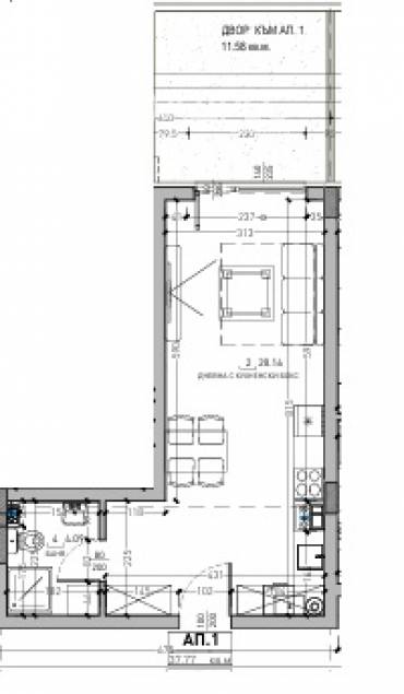 Едностаен апартамент, София, Малинова Долина, 668856, Снимка 1