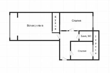 Тристаен апартамент, Бургас, Зорница, 679856, Снимка 1