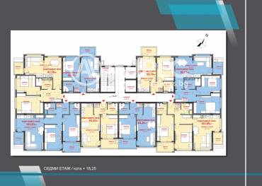 Тристаен апартамент, Бургас, Хоризонт, 664857, Снимка 2