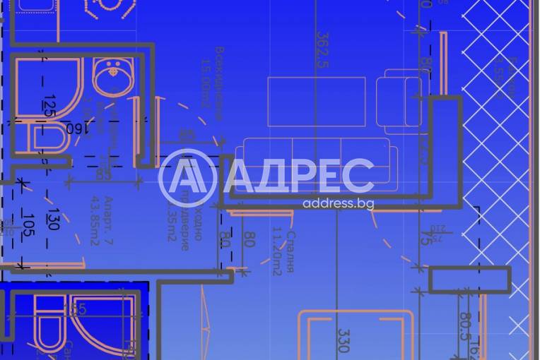 Двустаен апартамент, Благоевград, Широк център, 695858, Снимка 4