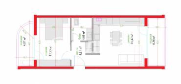 Двустаен апартамент, Варна, Трошево, 670859, Снимка 1