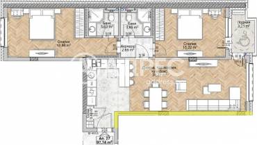 Тристаен апартамент, София, Люлин 8, 674859, Снимка 1