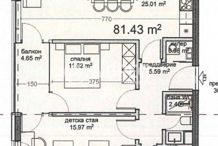 Тристаен апартамент, Варна, Владислав Варненчик, 681859, Снимка 2