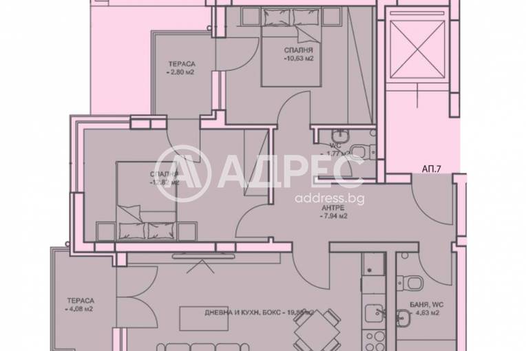Тристаен апартамент, Пловдив, Каменица 1, 640860, Снимка 2
