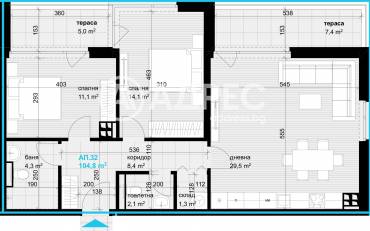 Тристаен апартамент, Варна, Аспарухово, 651860, Снимка 1