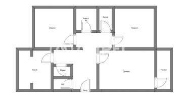 Тристаен апартамент, София, Люлин 3, 667864, Снимка 4