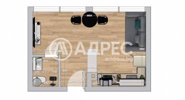 Едностаен апартамент, Варна, Окръжна болница, 676866, Снимка 1