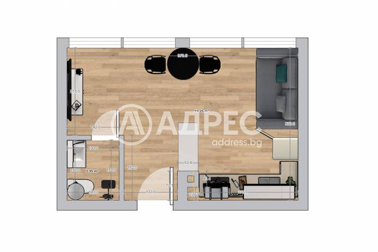 Едностаен апартамент, Варна, Окръжна болница, 676866, Снимка 1