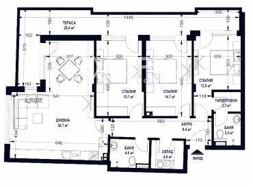 Многостаен апартамент, София, Център, 684866, Снимка 1