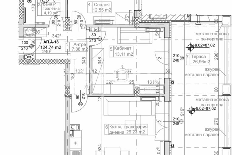 Тристаен апартамент, Варна, м-ст Манастирски рид, 643868, Снимка 2