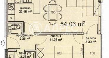 Двустаен апартамент, Варна, Владислав Варненчик, 681869, Снимка 2