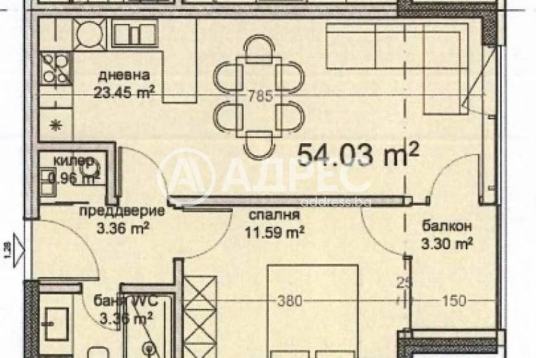 Двустаен апартамент, Варна, Владислав Варненчик, 681869, Снимка 2
