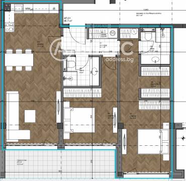 Тристаен апартамент, Варна, к.к. Св.Св. Константин и Елена, 657871, Снимка 1