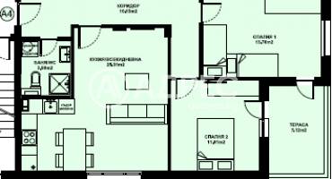 Тристаен апартамент, Благоевград, Изгрев, 673871