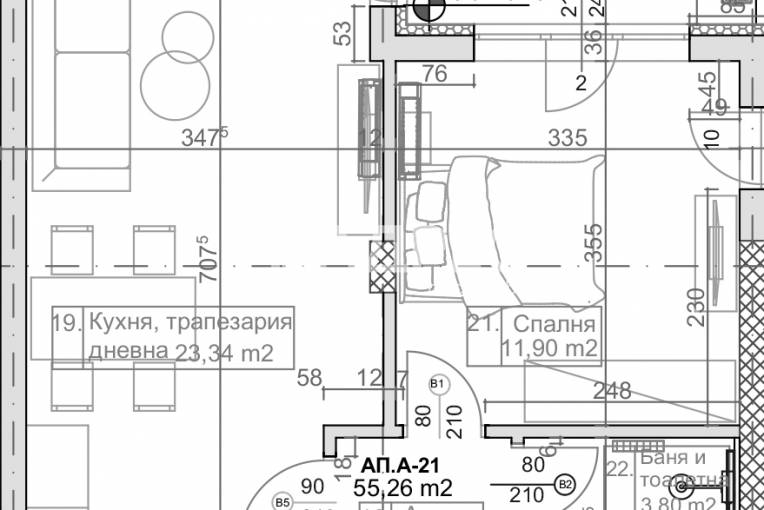 Двустаен апартамент, Варна, м-ст Манастирски рид, 643872, Снимка 2