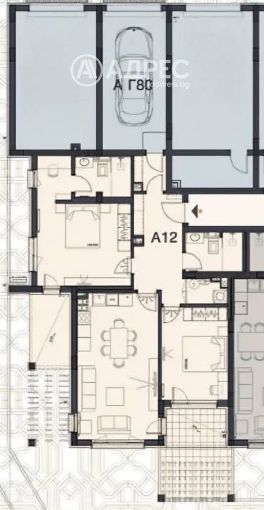 Тристаен апартамент, София, Манастирски ливади - изток, 675873, Снимка 1