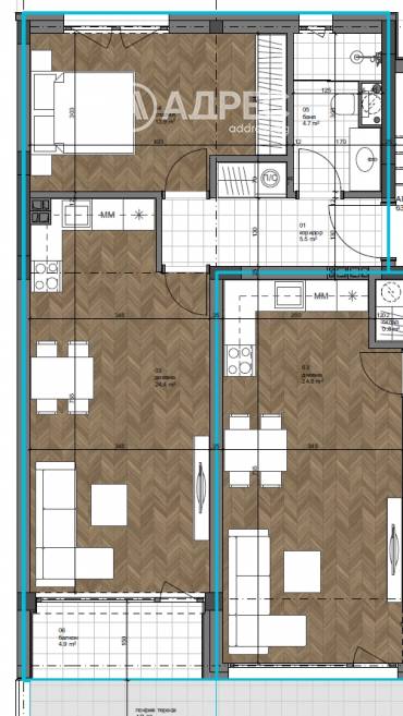 Двустаен апартамент, Варна, к.к. Св.Св. Константин и Елена, 657874, Снимка 1