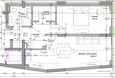 Двустаен апартамент, София, Банишора, 659874, Снимка 1