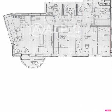 Тристаен апартамент, София, Люлин 2, 686874, Снимка 1