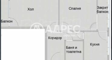 Двустаен апартамент, София, Стрелбище, 668875, Снимка 1