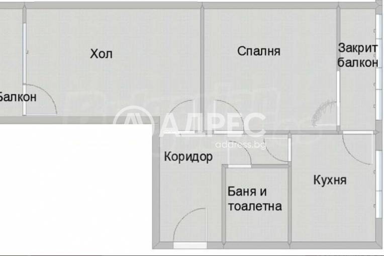 Двустаен апартамент, София, Стрелбище, 668875, Снимка 1