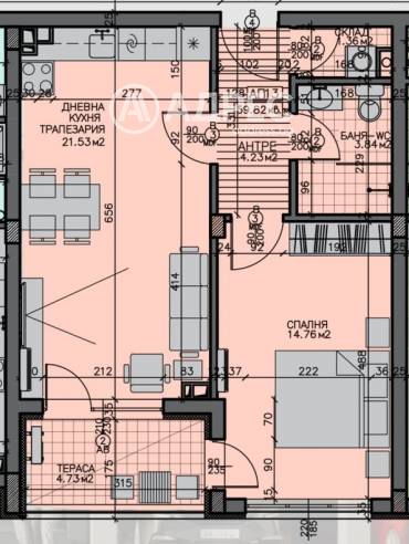 Двустаен апартамент, Бургас, Зорница, 674875, Снимка 1