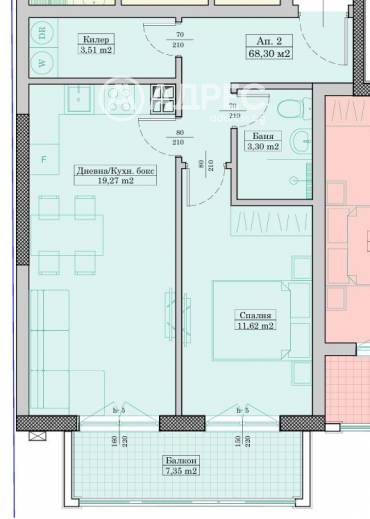 Двустаен апартамент, Варна, Христо Ботев, 686876, Снимка 1