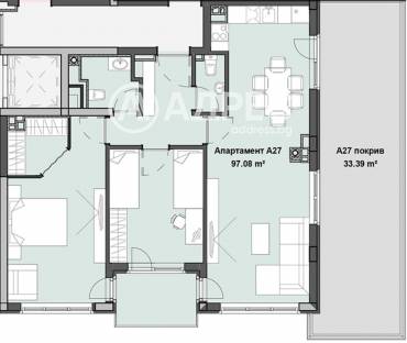 Тристаен апартамент, София, Кръстова вада, 665880, Снимка 1