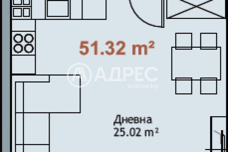 Едностаен апартамент, Варна, к.к. Чайка, 661882, Снимка 4