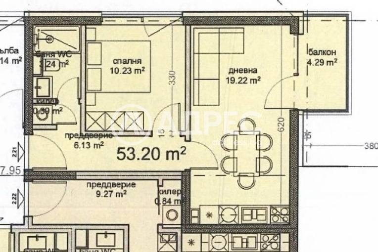 Двустаен апартамент, Варна, Владислав Варненчик, 682884, Снимка 2