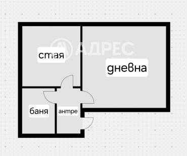 Двустаен апартамент, София, Център, 620885, Снимка 1