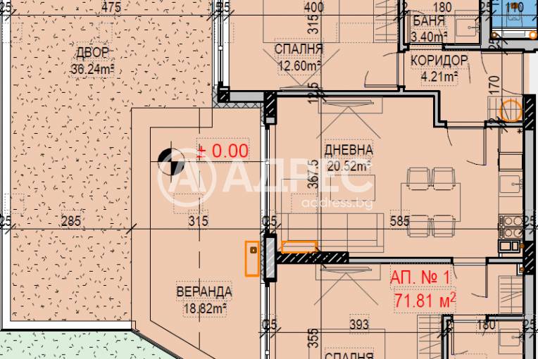 Тристаен апартамент, София, Манастирски ливади - изток, 702886, Снимка 3